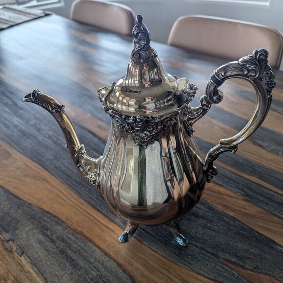 Wallace Silversmiths Other - Vintage Baroque by Wallace Silver Plate Tea Pot